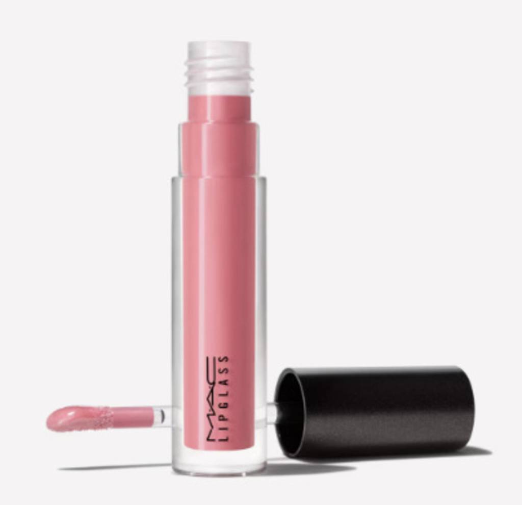 Imagem de gloss rosa da marca MAC.