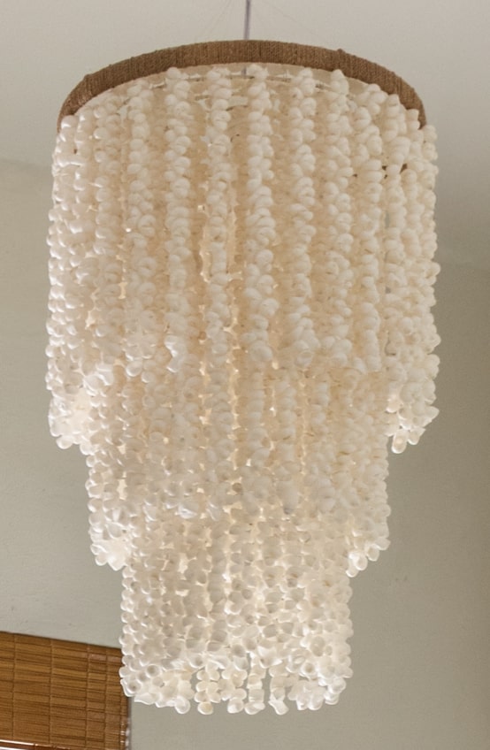 luminaria-conchas Luminária feita de conchas para inovar na decoração