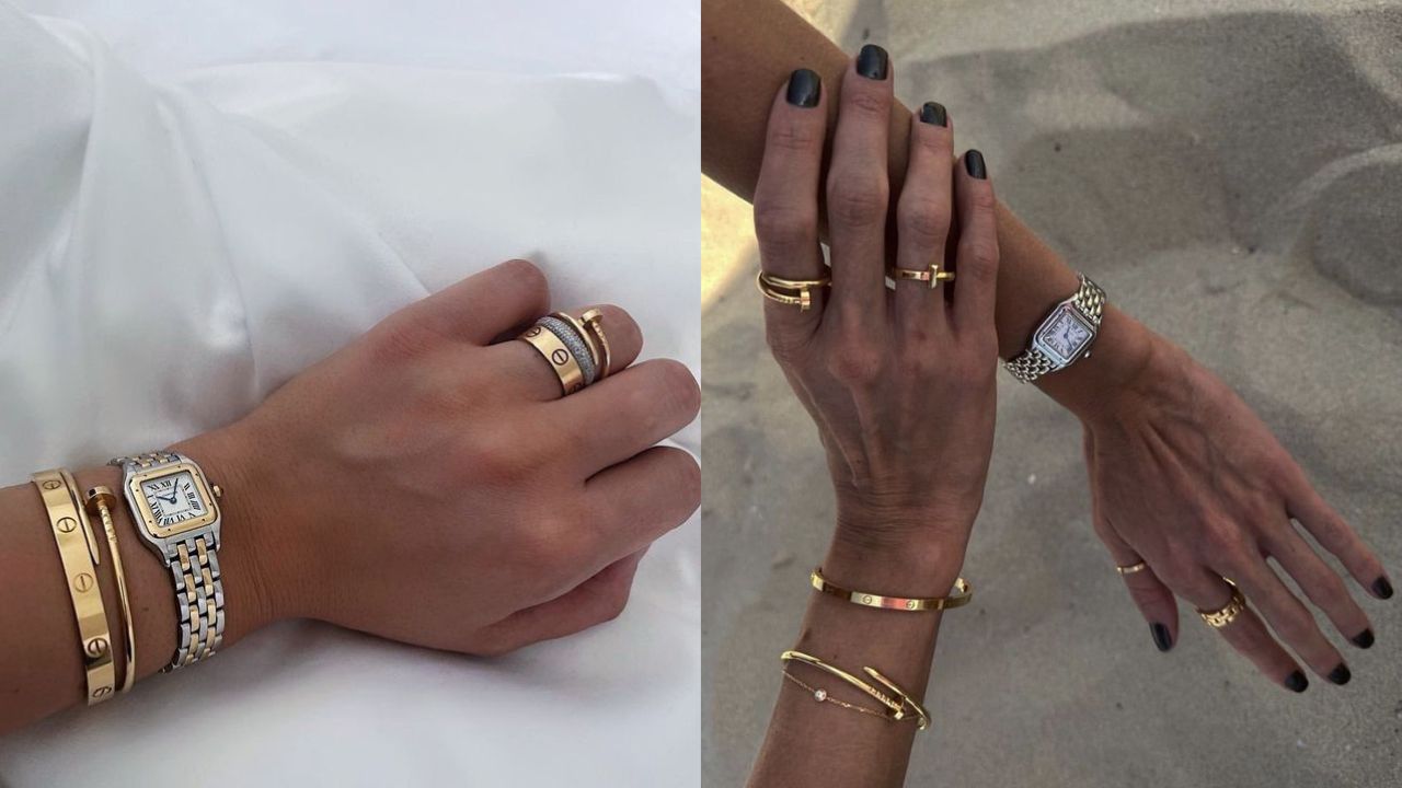 Use strass e pedras com parcimônia na hora de misturar acessórios com mais de uma cor.