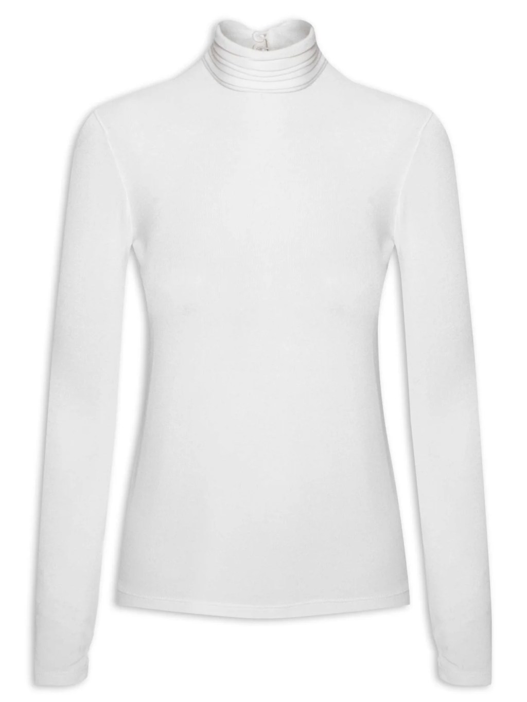 Blusa de gola alta branca