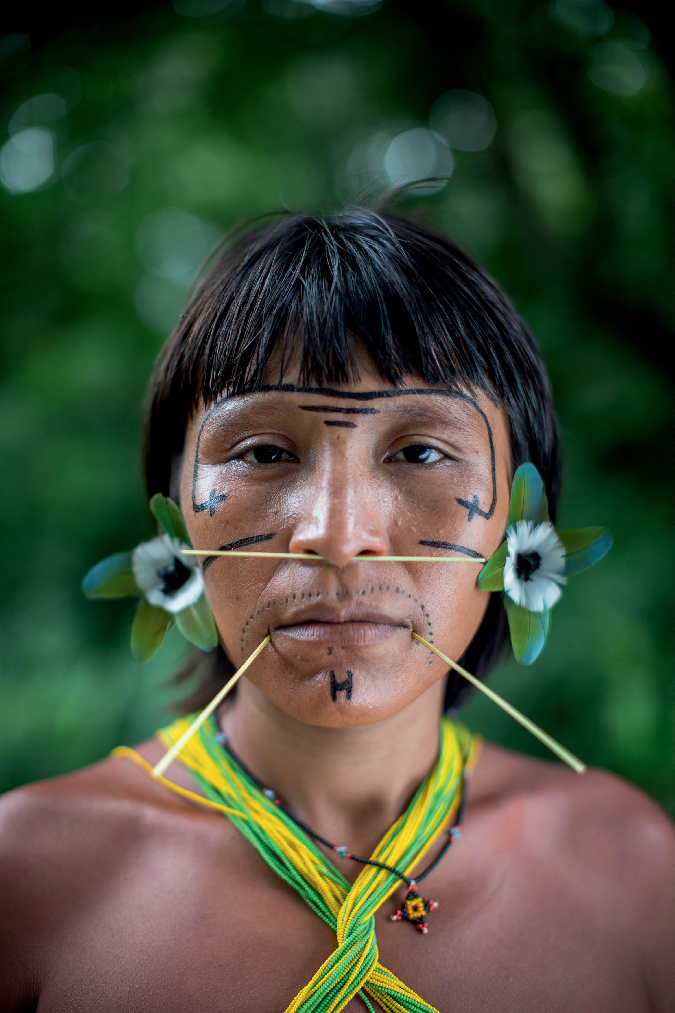 Imagem de mulher indígena, Ehuana Yanomami.