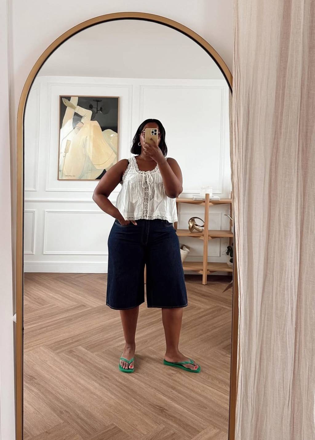 look-estiloso-com-bermuda Look plus size com bermuda