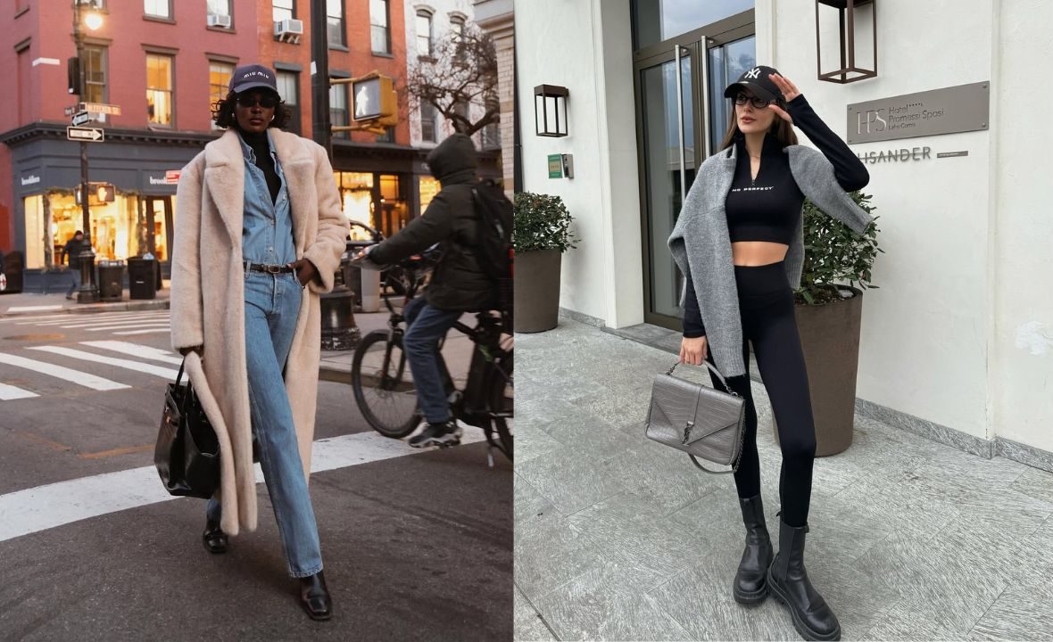 O boné traz uma estética street wear para o look