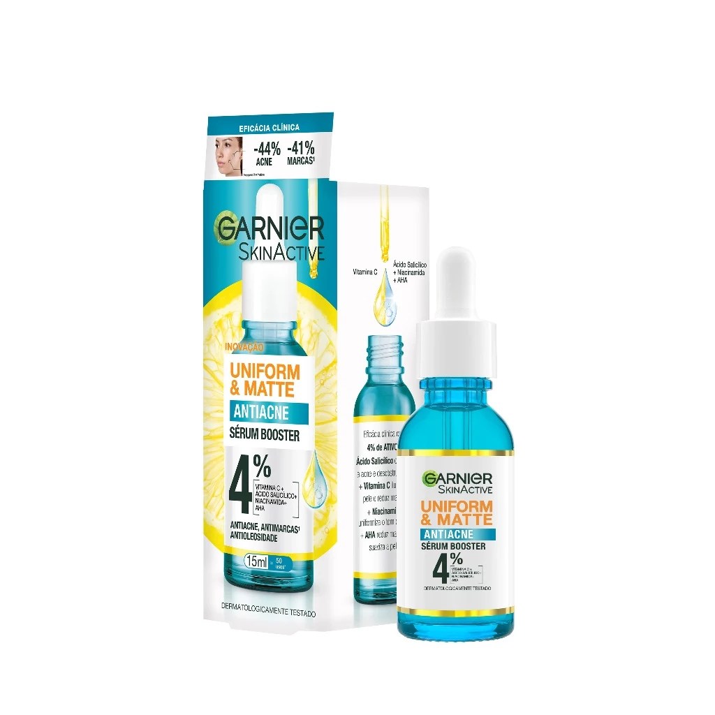 Imagem de sérum, de Garnier, para uma pele brilhosa e saudável.