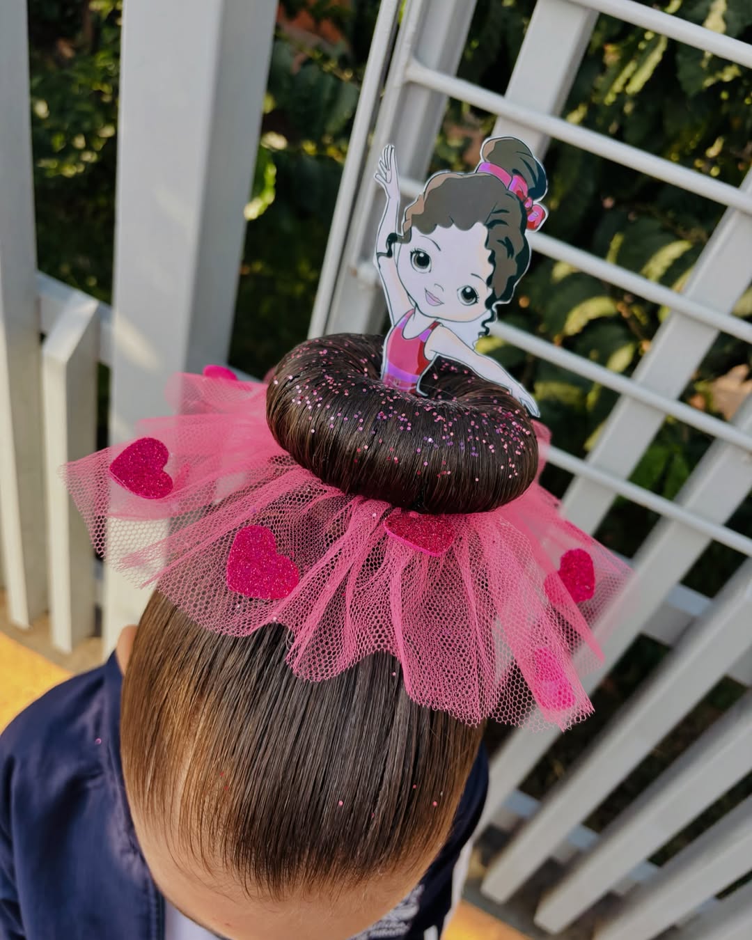 Penteado de cabelo maluco inspirado em bailarina