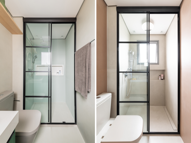 Banheiros com box até o teto