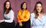 Foto de Cinthia Moreira, Mariana Monteiro e Jussara Del Moral