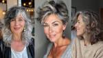 5 cortes de cabelo que realmente rejuvenescem mulheres após os 40 anos Três imagens mostram cortes de cabelo para mulheres maduras.