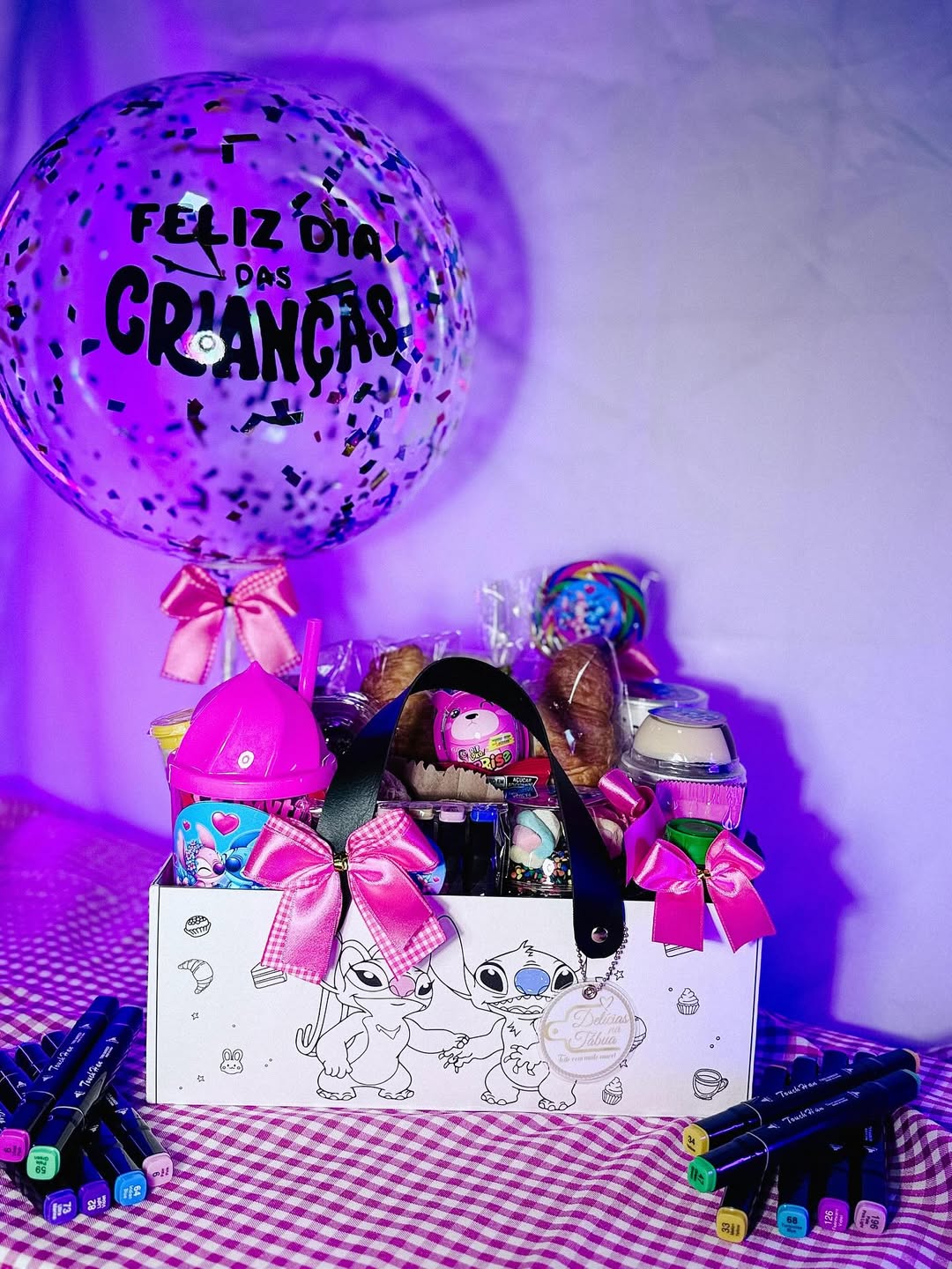 Cesta de Bobbie Goods do Lilo & Stitch para o Dia das Crianças
