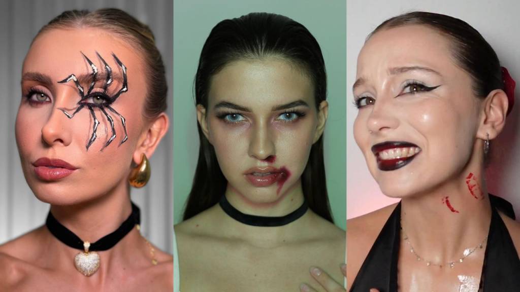 8 maquiagens fáceis e aterrorizantes para o Halloween 2025