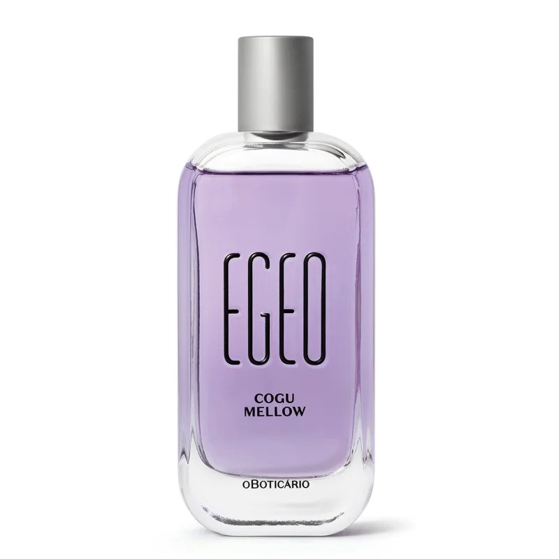 Embalagem lilás de perfume gourmand do boticário