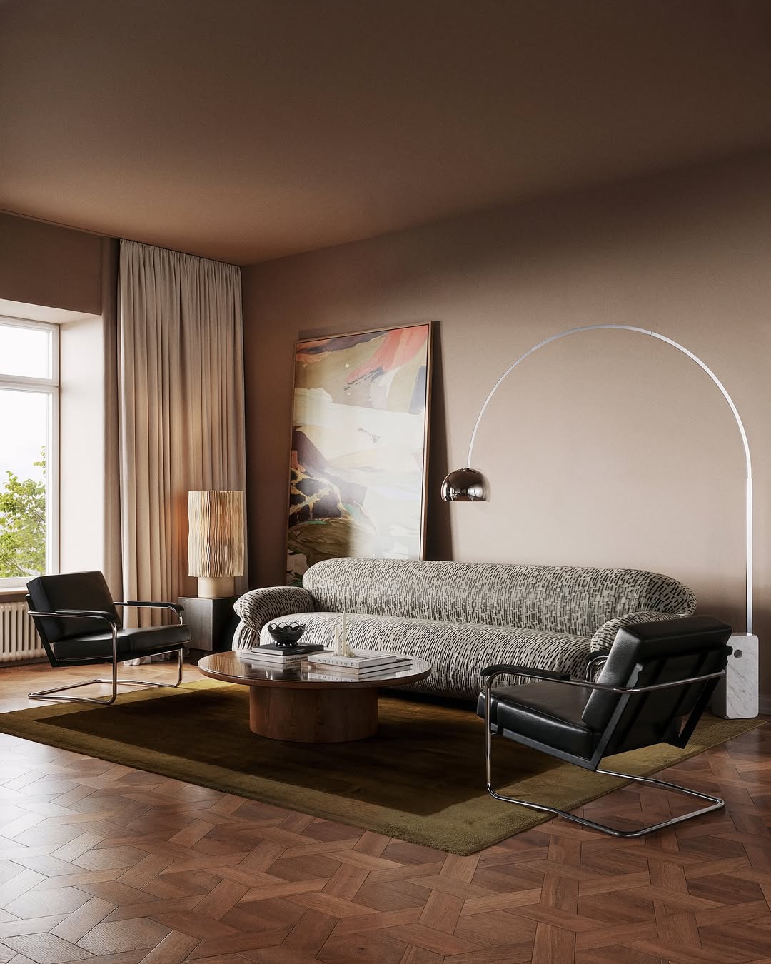 Inspirações de projetos com sofás estampados na decoração