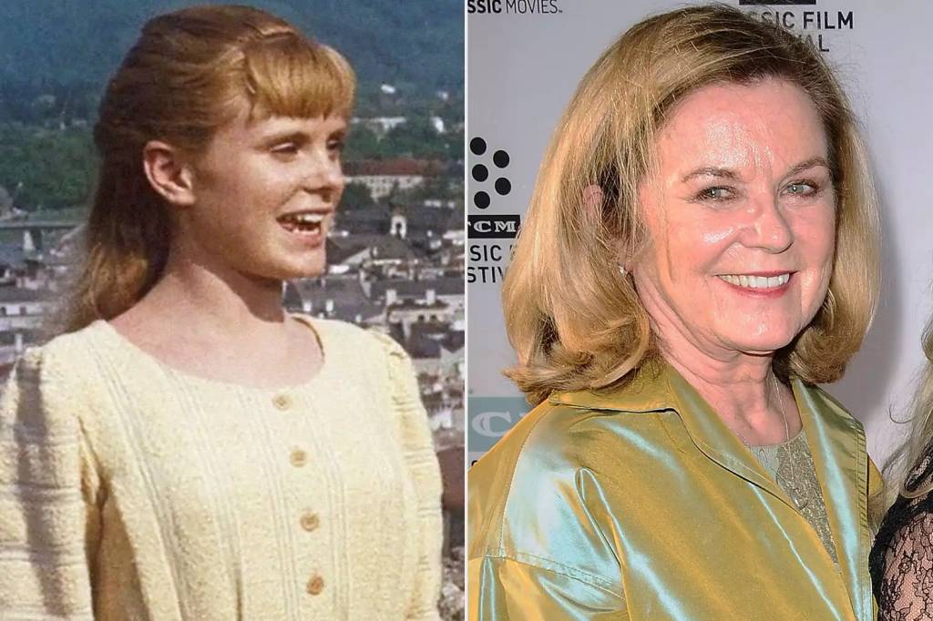 Heather Menzies em A Noviça Rebelde (1965); Heather Menzies na noite de abertura do TCM Classic Film Festival em 26 de março de 2015, em Hollywood, Califórnia.