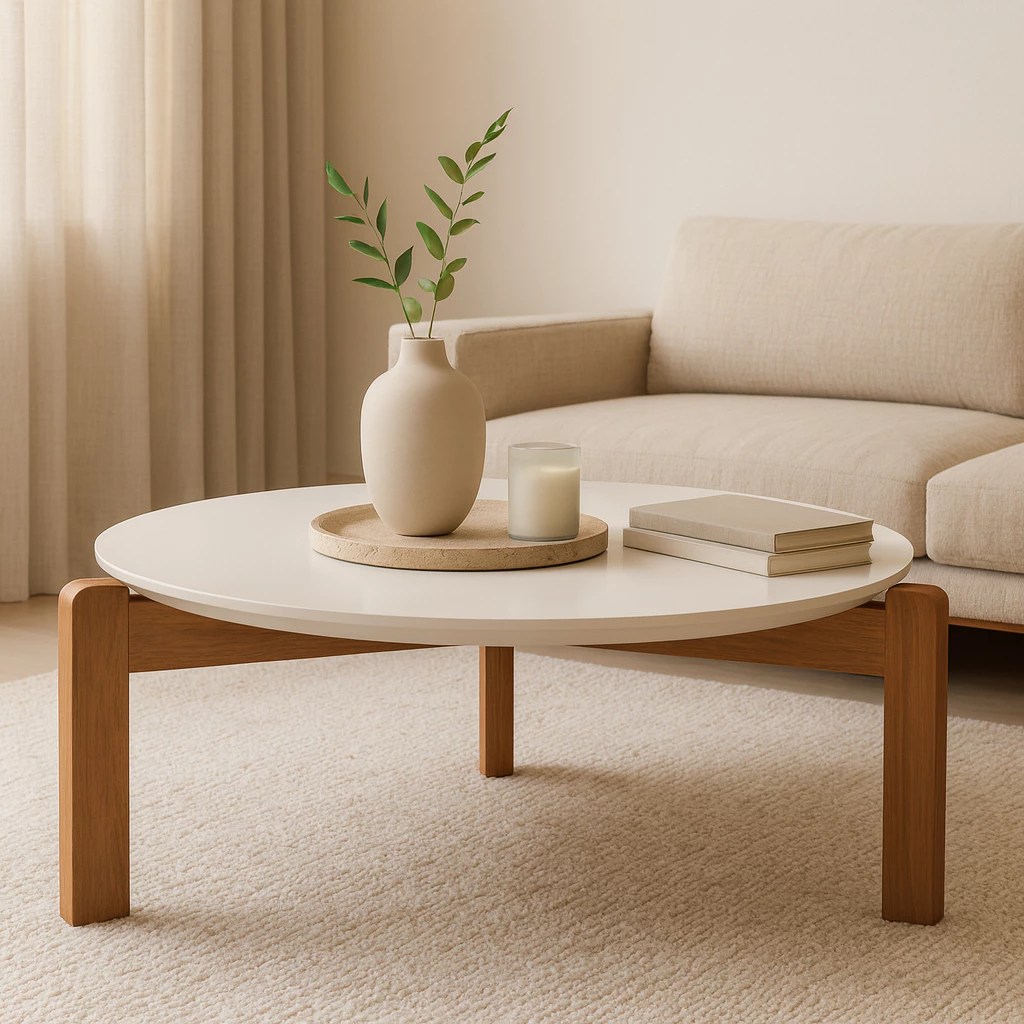 Mesa de centro para decorar a casa