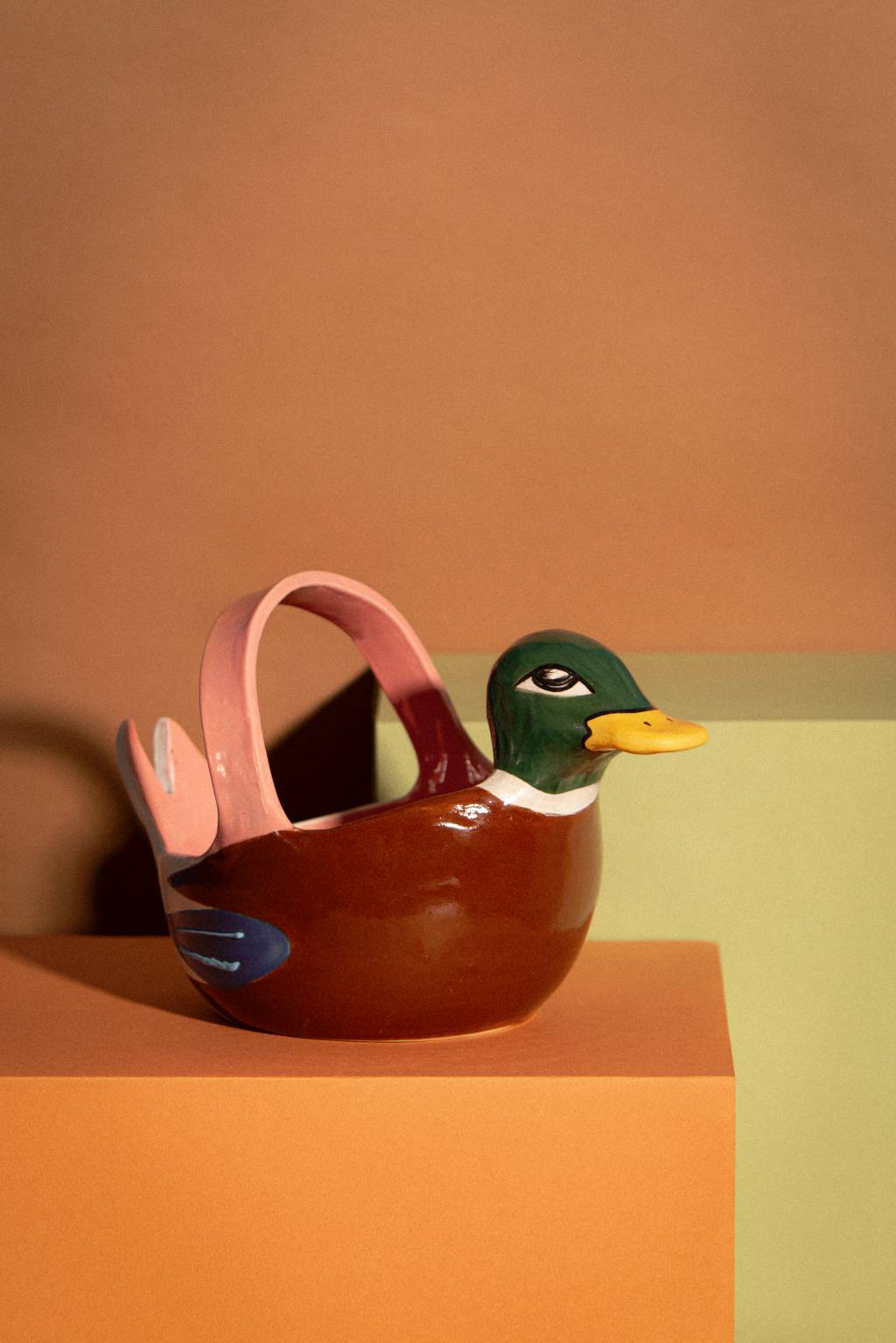 Luminária Pendente Vermelha com estampas