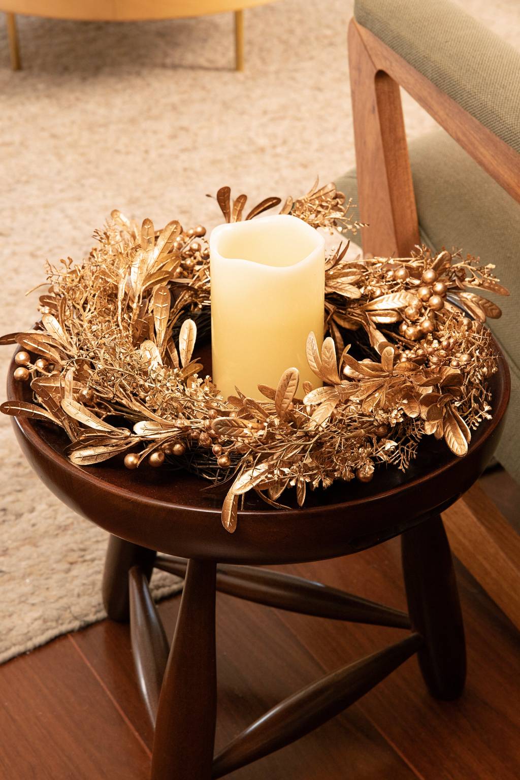 Imagem de guirlanda da Camicado para enfeitar a casa no Natal.