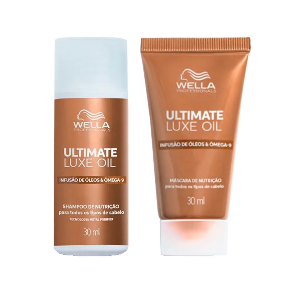 Imagem de kit travel size shampoo e máscara da Wella.