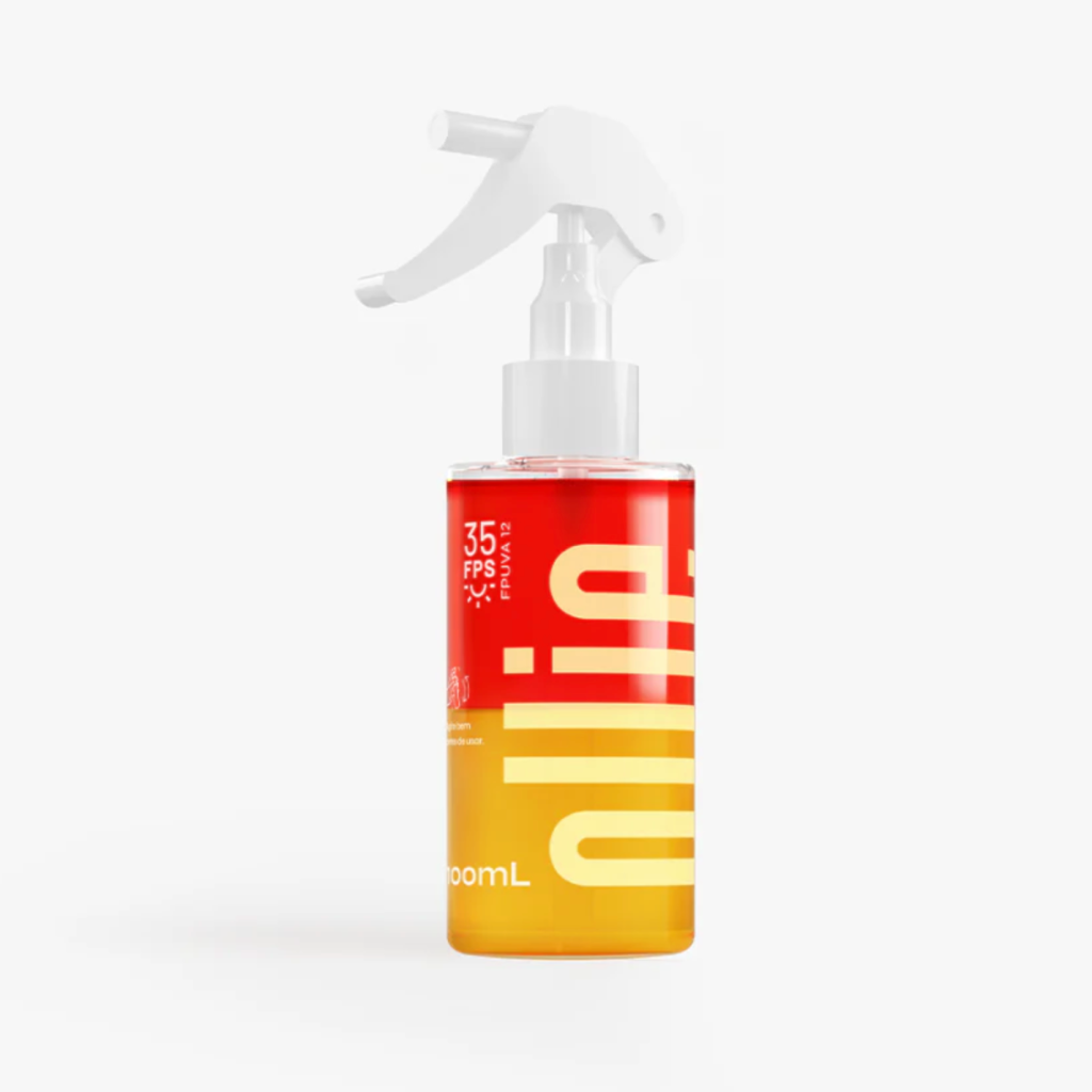 Protetor solar corporal bifásico FPS 35 em spray, de Ollie