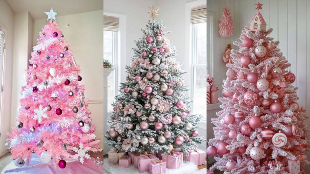 7 árvores de Natal rosa tão lindas que você vai querer copiar agora