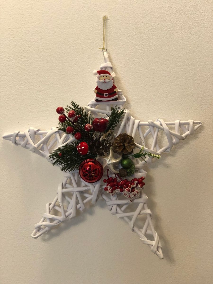 Imagem de estrela de Natal para colocar no topo da &aacute;rvore.