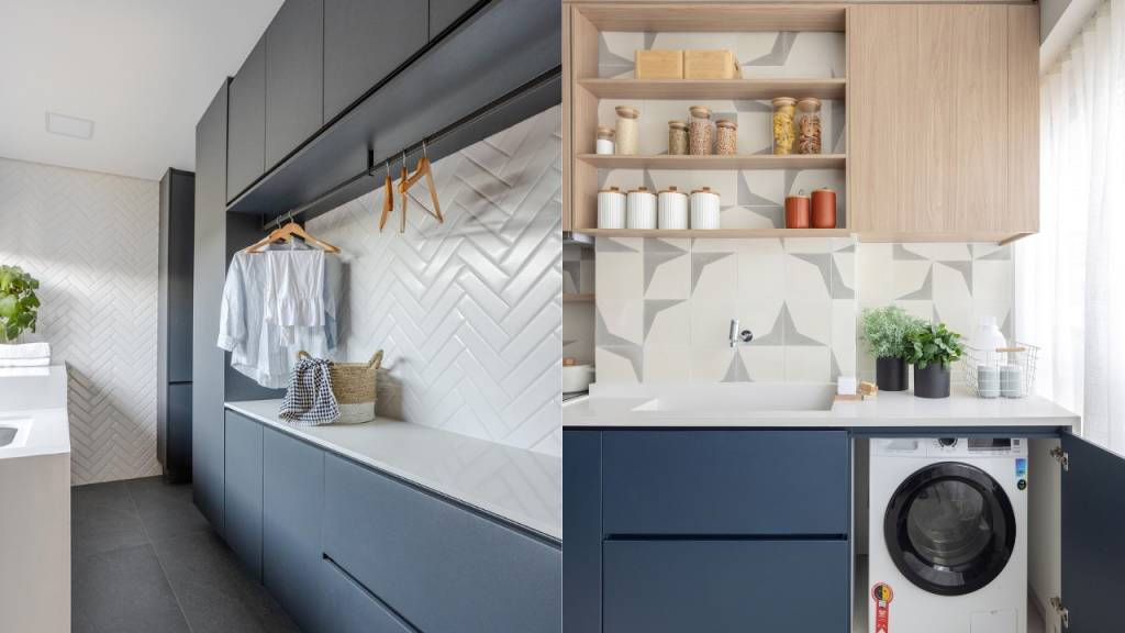 5 lavanderias pequenas que unem organização e estética para o dia a dia