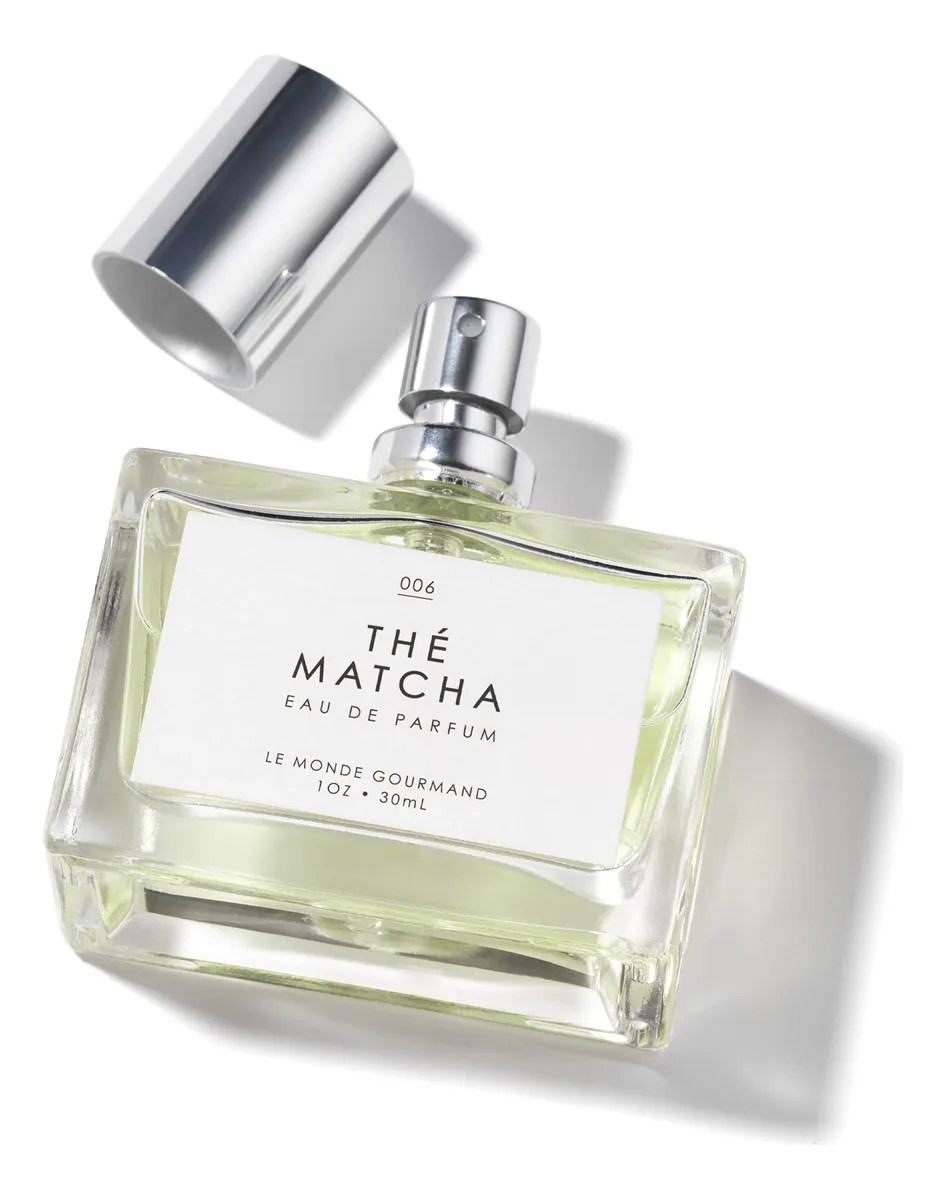Foto de um perfume com matcha