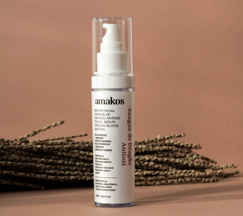 Imagem de embalagem de produto de skincare amazônico