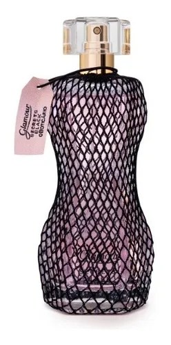 Perfume Glamour Secrets Black, fragrância floral oriental adocicada feminina com perfil marcante e sensual.