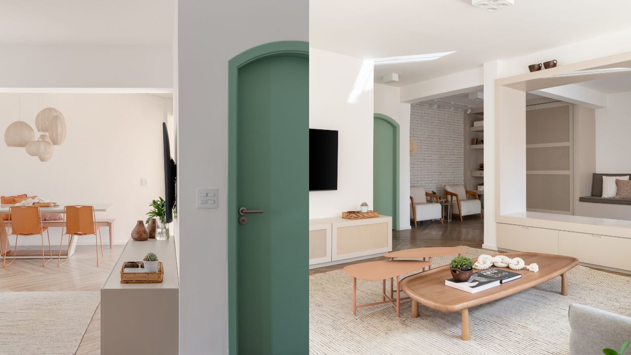 Projetos de decora&ccedil;&atilde;o com portas coloridas