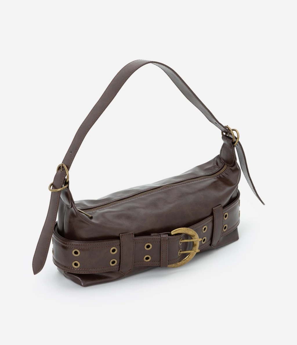 Bolsa baguete marrom