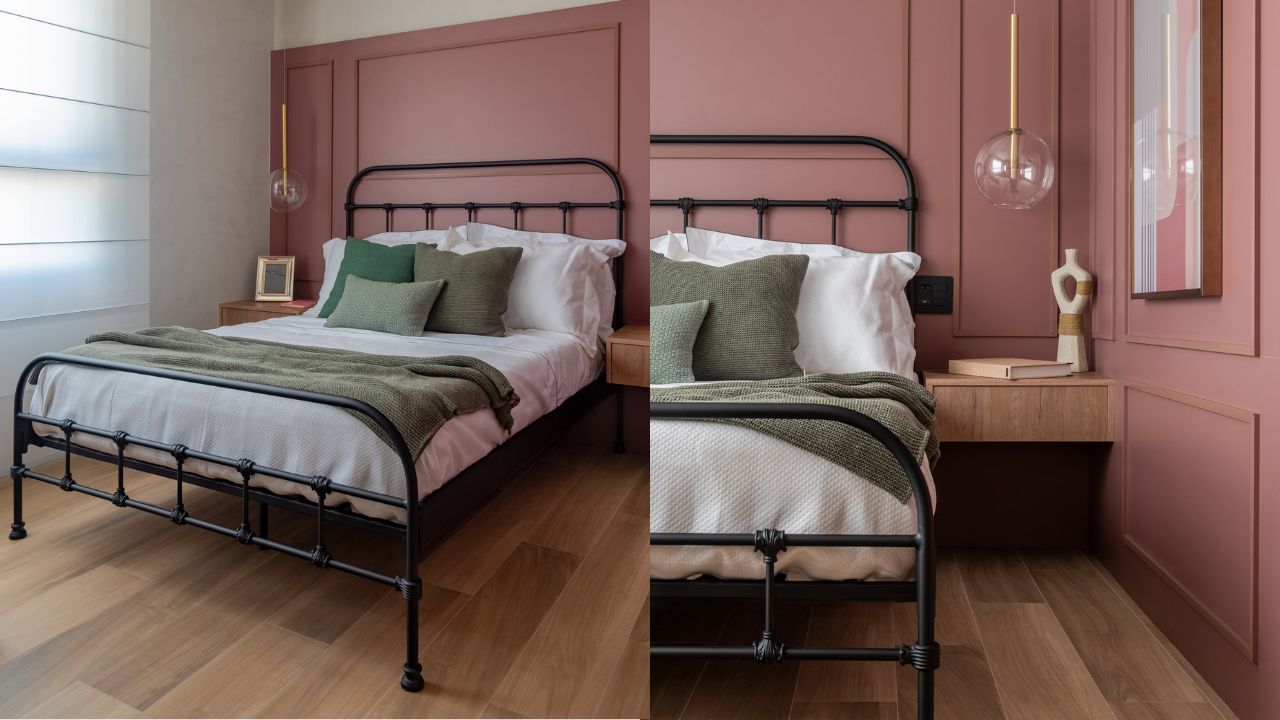 Como usar boiserie na parede de cabeceira da cama