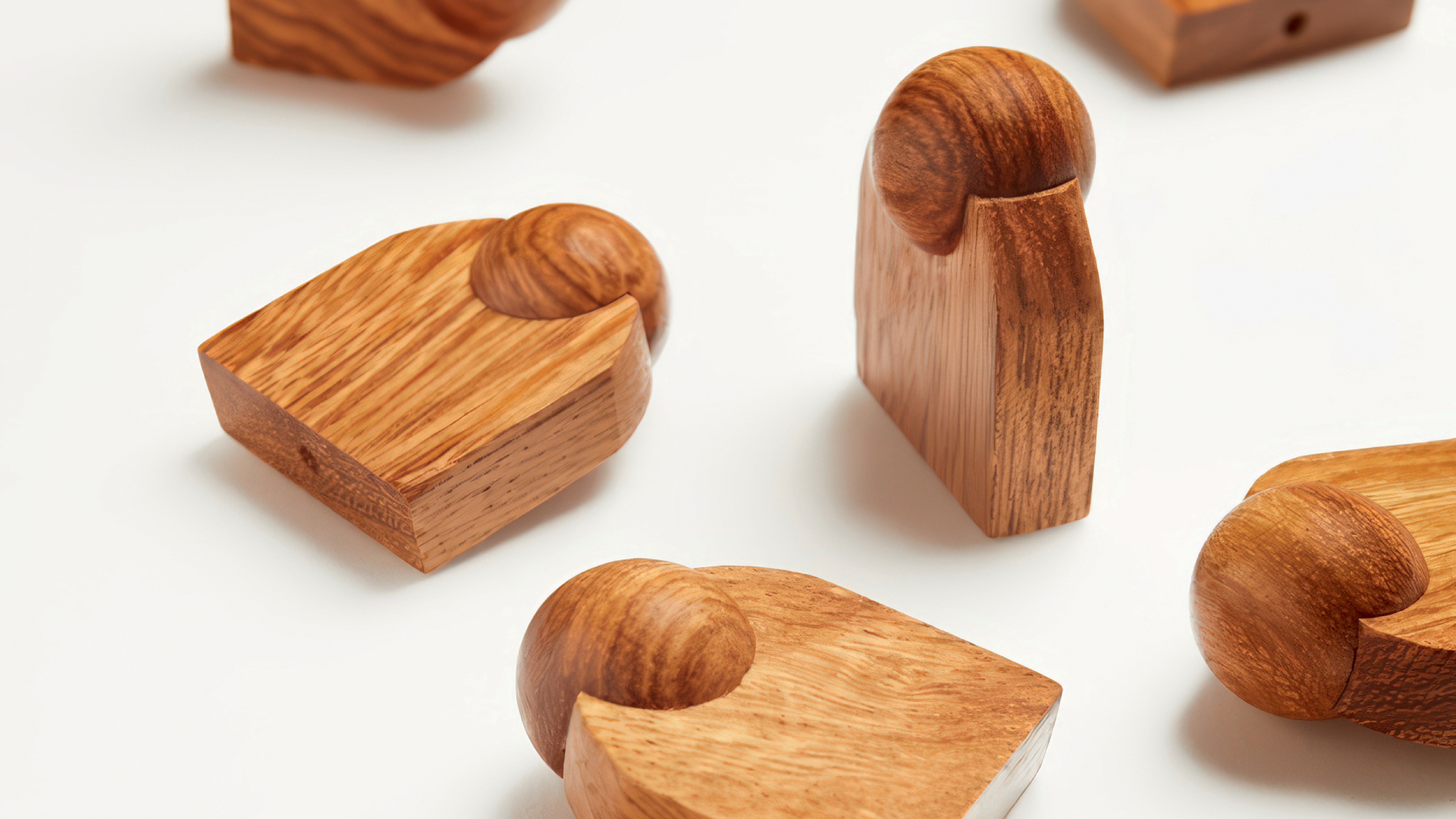 Puxadores de armário de madeira