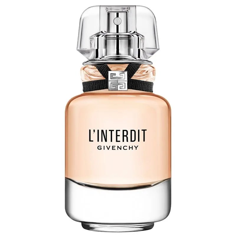 Perfume de embalagem transparente de vidro com líquido rosé