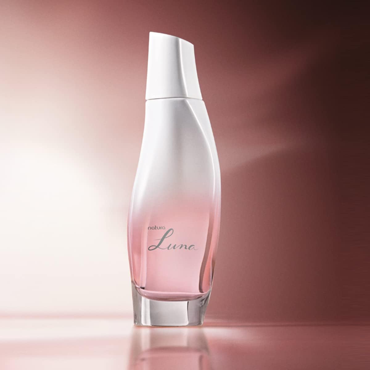 Perfume de embalagem bicolor branca e rosa beb&ecirc;