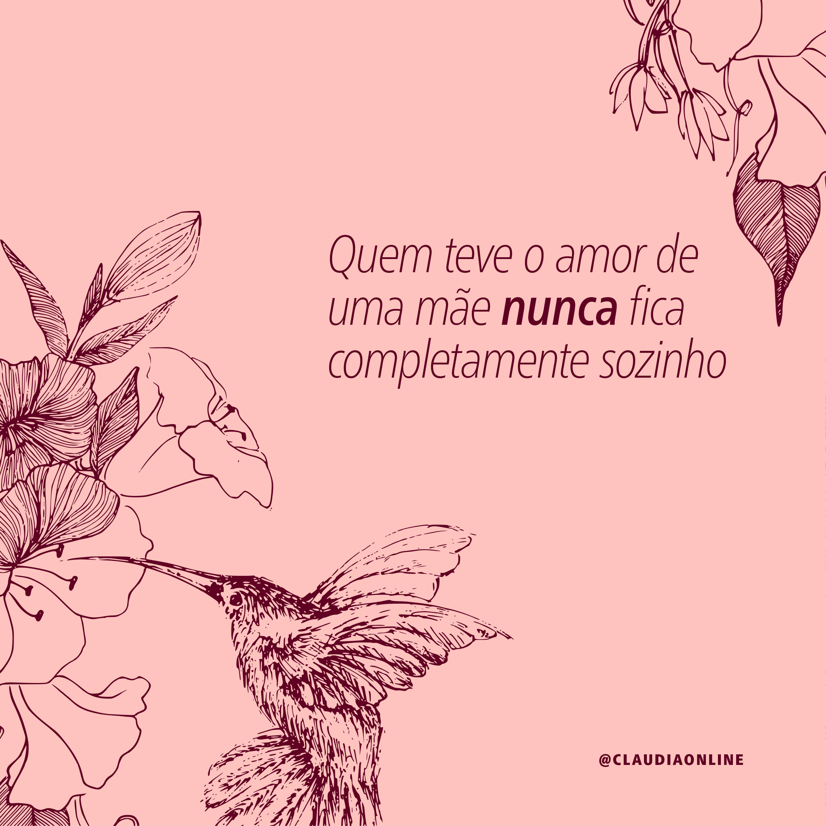 Mensagem de luto para o Dia das Mães.