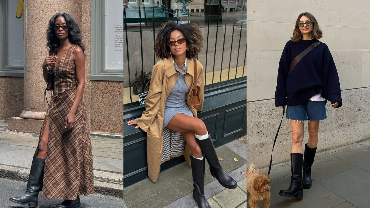 8 looks estilosos com bota de cano alto sem salto