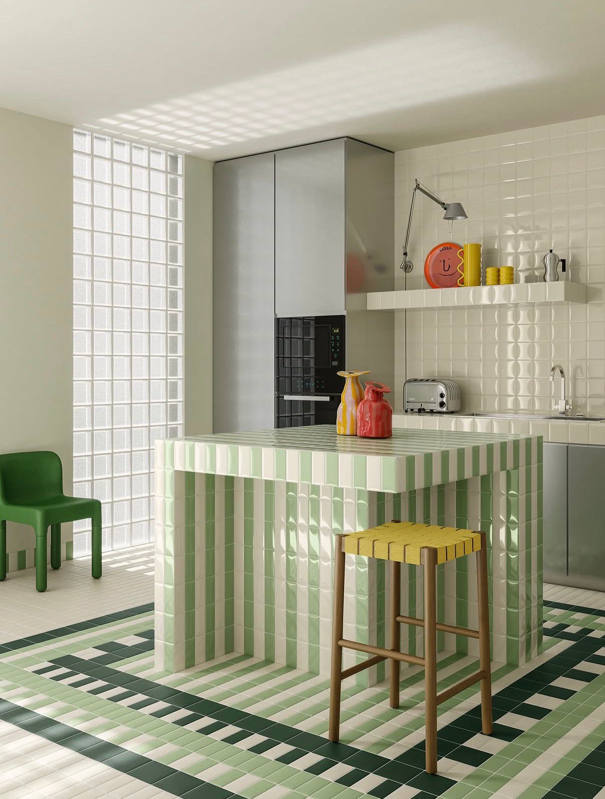 O vintage est&aacute; de volta: conhe&ccedil;a as bancadas de azulejo e inspira&ccedil;&otilde;es retr&ocirc;