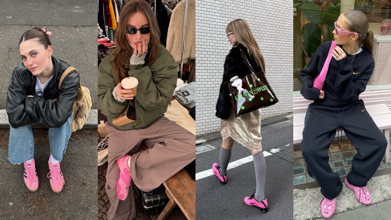 Chuteira rosa: 7 looks com o calçado do momento para se inspirar