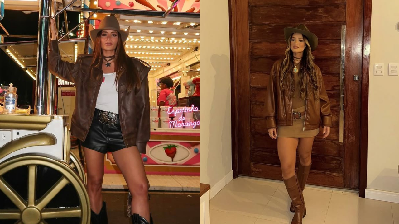 11 looks com jaqueta marrom para brilhar no rodeio com muito estilo