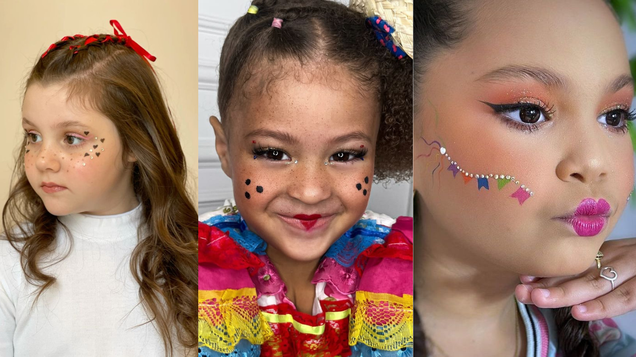 Além das pintinhas: 12 maquiagens de festa junina infantis fáceis para fazer em minutos