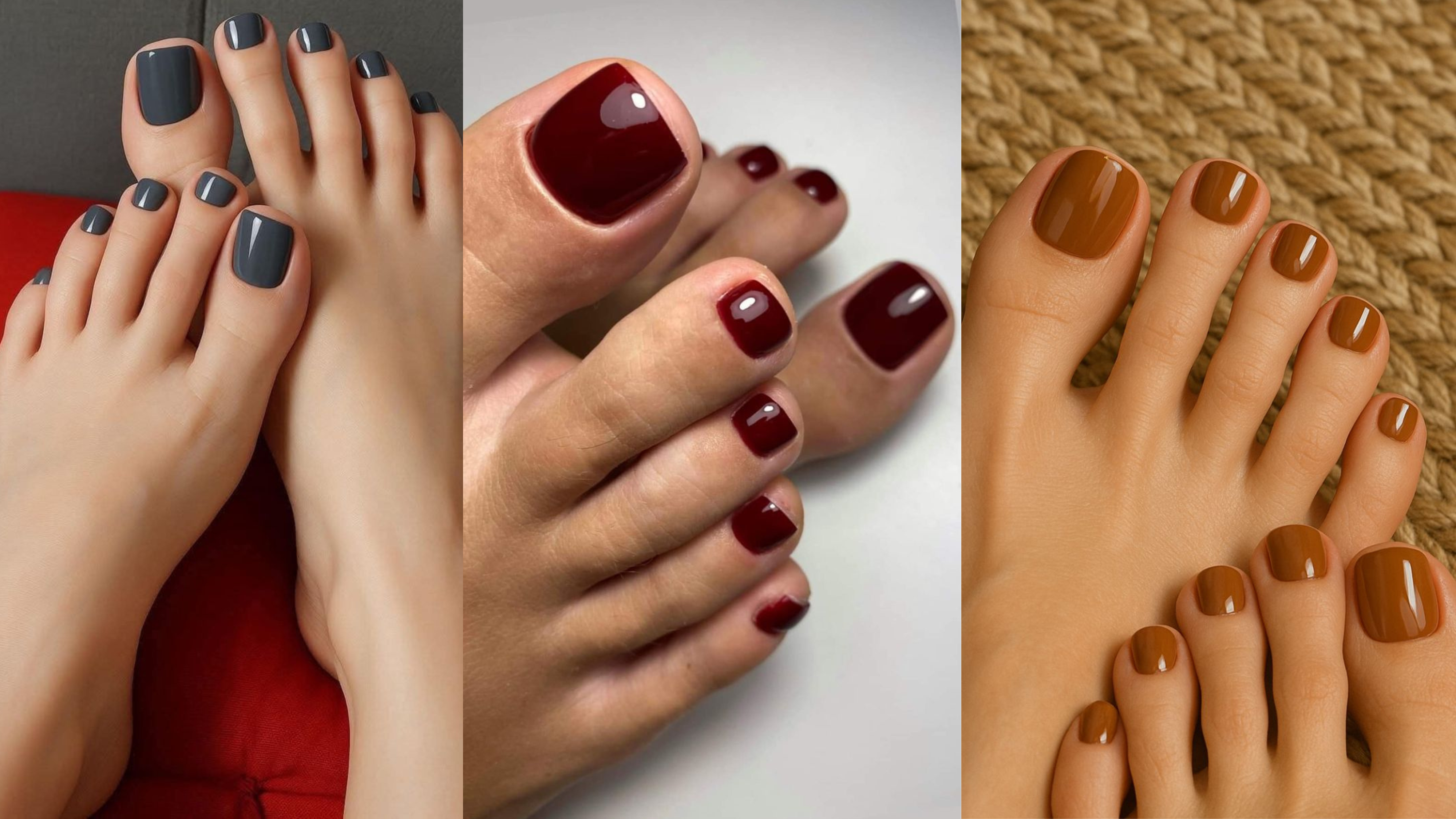 7 cores de esmalte para os pés que serão tendência no inverno 2026