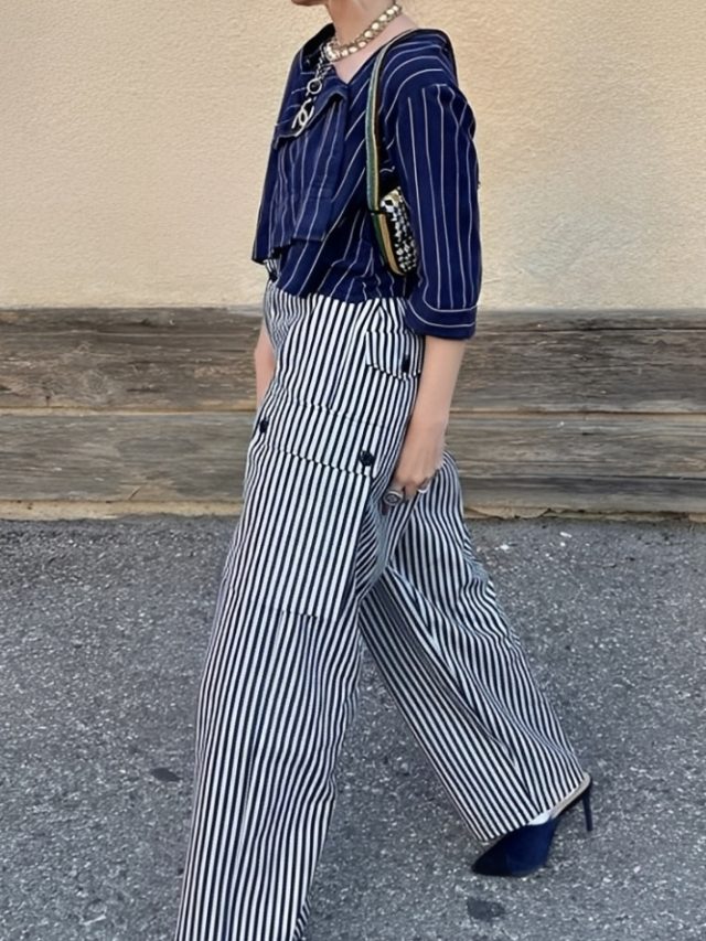 Capa de: 5 looks com calça listrada que são tendência nesta primavera