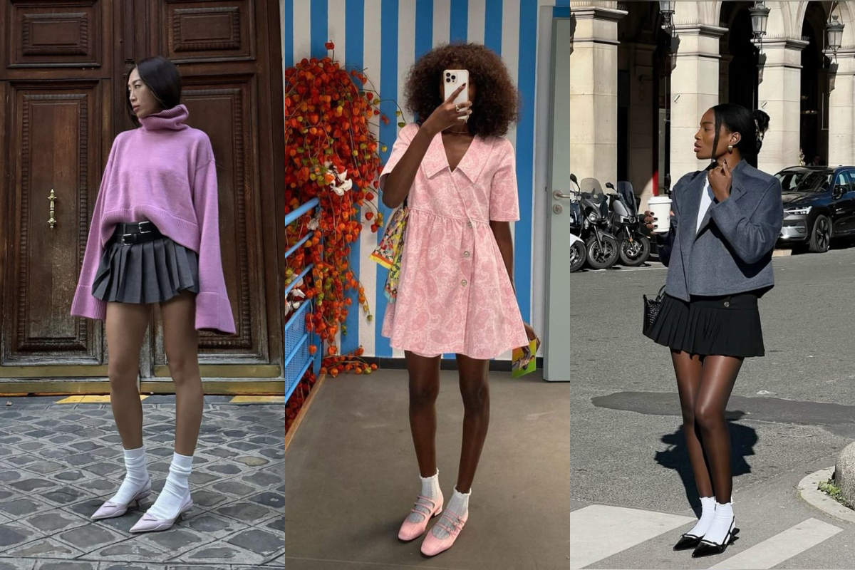 5 looks estilosos com salto e meia elegantes