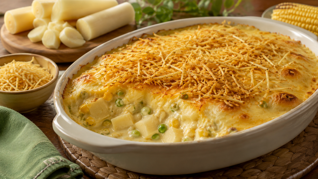 Fricassé de palmito cremoso: a receita fácil que vira febre no almoço em família