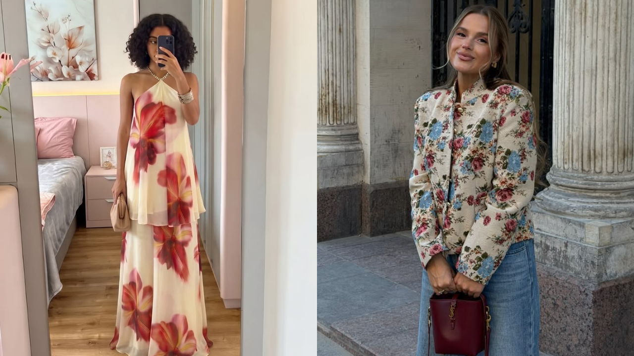 6 looks floridos para a primavera que parecem de grife (e como copiar fácil)