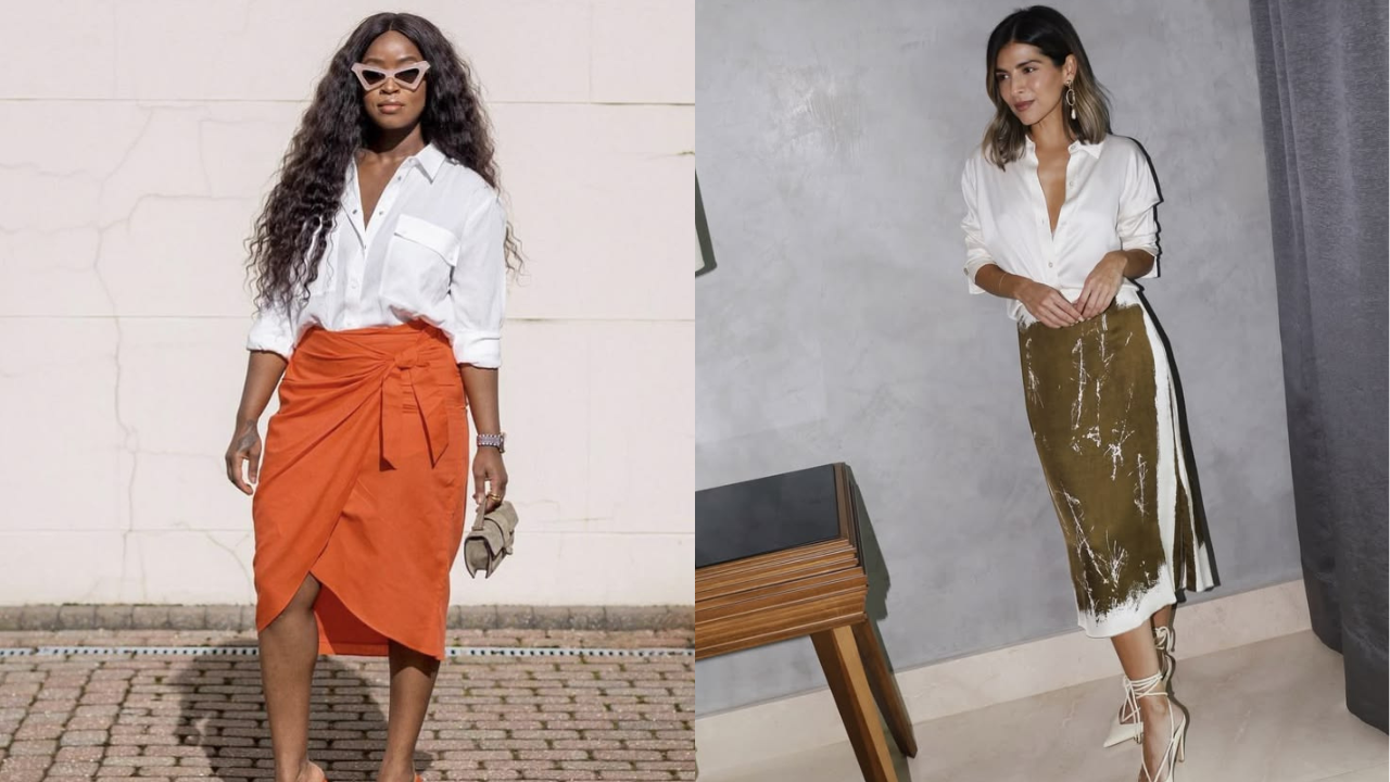 7 looks com saia envelope para o escritório que dão cara de chefe